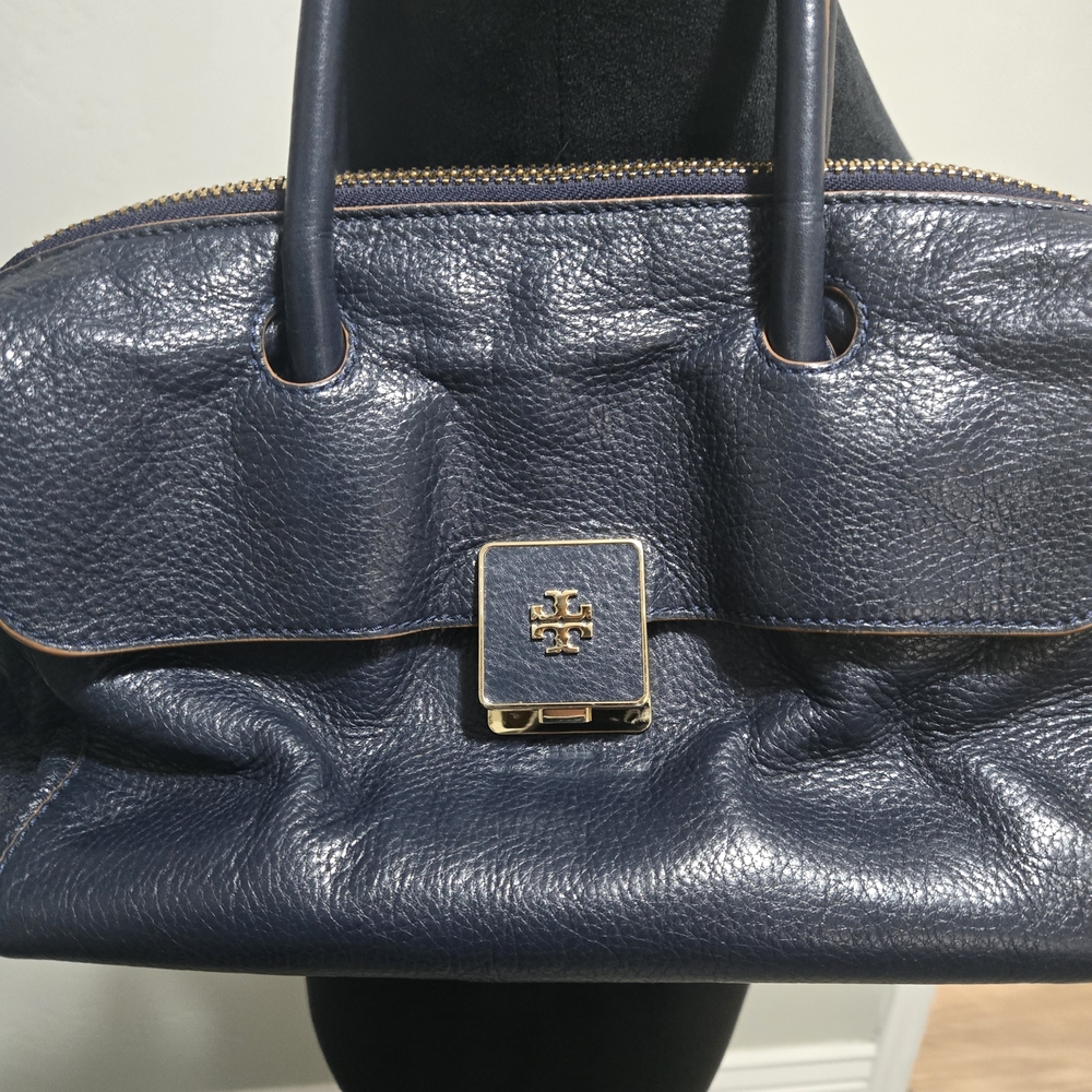 Tory Burch Navy Leather Women's Bag